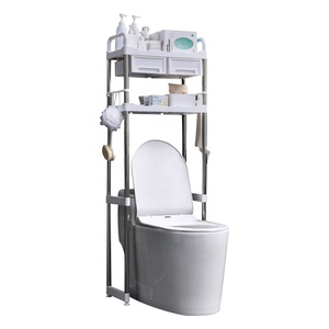 Multifunctional Multi-layer Metal <strong>Bathroom</strong> <strong>Shelf</strong> Toilet Restroom Floor Toilet Rack <strong>Stand</strong> <strong>Free</strong> Washbasin Storage <strong>Shelf</strong> - Product Image 1