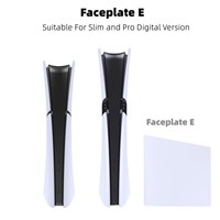 Panneaux blancs de qualité supérieure plaque de disque latérale ABS plaque frontale de remplacement coque dure une pièce couvre pour PS5 Slim PS5 Pro