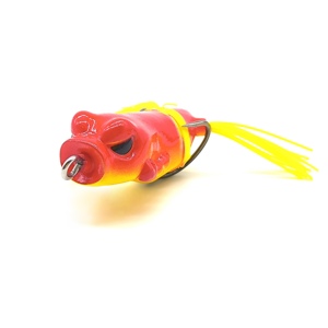 Nouvelle grenouille flottante anti-herbe Boxer Frog pour zones de marais profondes, hameçons <span class=keywords><strong>ultra</strong></span>-affûtés anti-corrosion, caoutchouc souple, attrape le bar - Product Image 3