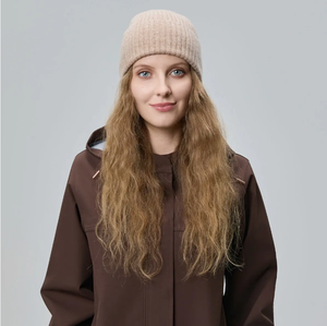 Solid Color Ribbed Knit Beanie Winter Outdoor Warm Cuffed Beanie <b>Hat</b> for Men Women Daily Use - Product Image 3