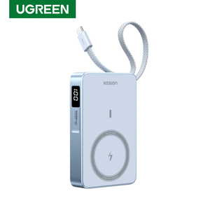 10000mAh 30W Power Bank Wireless Fast Charging MagFlow Powerbank Built in Type-C Cable <b>for</b> 17 Series PB594/75727 25w Power Bank - Product Image 1