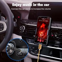 Chaqueta de nailon con Cable AUX de 3,5mm de alta calidad para teléfono Samsung Car AUX Speaker Micrófono Monitor Aplicaciones
