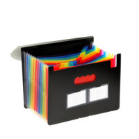 Carpeta Archivadora Expandible de Gran Capacidad con 13 Compartimentos, Organizador de Documentos con Etiquetas en Blanco, Tipo Acordeón