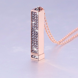 MECYLIFE-Collier Stéréo Rétractable à Graver avec <span class=keywords><strong>Logo</strong></span> Personnalisé pour la Fête des Mères, Thanksgiving, <span class=keywords><strong>Diamant</strong></span> - Product Image 4