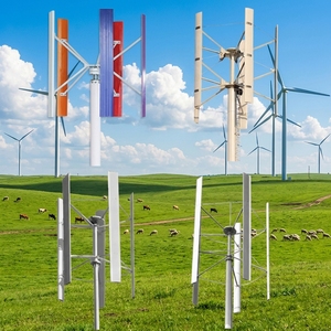 Unidad Completa H-100kw, Energía Híbrida de 100Kw, Eje Vertical Eólico, 5 Aspas de Aluminio, Diámetro del Rotor de 9.5m, 400V - Product Image 3