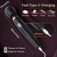 Masturbateur électrique transfrontalier avec écran LCD, 10 fréquences de vibration puissantes, moteur extra-fort, 85 dB, jouet sexuel, bâton AV électrique