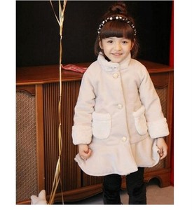 Cappotto lungo invernale caldo per bambini con tasca addensare cappotti per bambini - Product Image 2