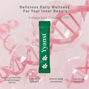 Palitos de Gelatina de Baja Calorías de Marca Privada de Alta Calidad, Mejoran la Elasticidad de la Piel, Colágeno, Palito de Gelatina Verde Manzana - Product Image 3