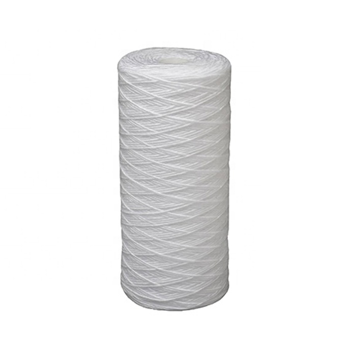 10 inch PP Yarn Sediment Cartridge Filter 0.1 micron 1 micron 5 micron Power Plant Iron Removal String Wound Filter Cartridge