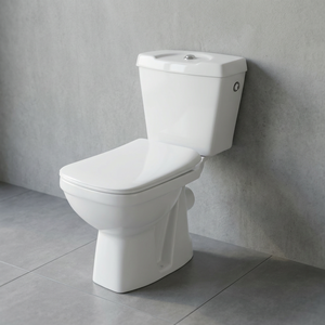 Inodoro de Cerámica de Dos Piezas Vistaar, Diseño Moderno, Inodoro de Baño con Drenaje Montado en el Suelo - Product Image 5