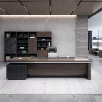 Bureau de direction moderne en bois de luxe, vente en gros directe d'usine, design de table de bureau pour manager