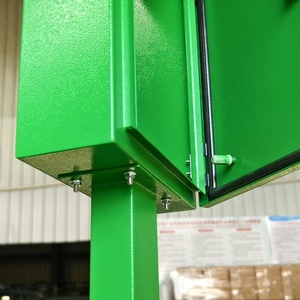 <span class=keywords><strong>Dispensador</strong></span> de Bolsas para Desechos de Perros con Caja Publicitaria A4, Caja de Distribución Montada en Columna, Uso Industrial, Clasificación IP55, Cierre Híbrido - Product Image 4