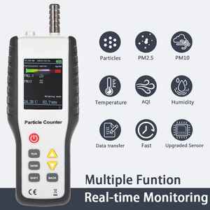 2024 hot trong nhà và ngoài trời Ht-9600 PM2.5 bụi không khí hạt truy cập chất lượng không khí Meter pm0.3 2.5 10 Meter HTI - Product Image 2