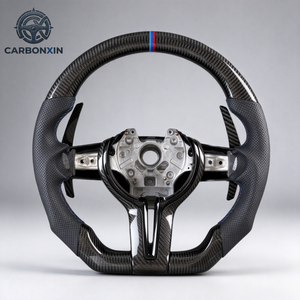 Volant de voiture en cuir personnalisé pour BMW F10 F20 F15 F31 F30 F32 F34 F36 X1 X2 X3 X4 X5 X6 M2 M3 M4 E90 E92 E82 E53 E89 E81 - Product Image 1