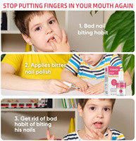 Traitement liquide anti-morsure des ongles, marque privée, naturel et sain, pour enfants ou adultes, soin des ongles
