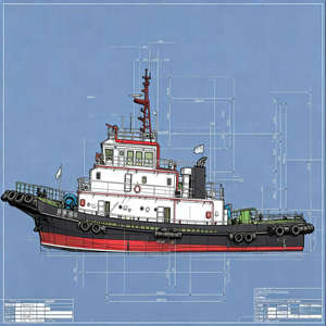 Yüksek Güçlü 4800HP ASD Römorkör Kıyı Limanı Liman Yardımcı Römorkör Satılık - Product Image 6