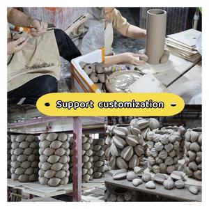 Pot de Vase <span class=keywords><strong>en</strong></span> Céramique Fait Main Moderne Rustique Vintage <span class=keywords><strong>en</strong></span> <span class=keywords><strong>Terre</strong></span> <span class=keywords><strong>Cuite</strong></span>, Finition Antique, Grand Intérieur, Extérieur, Jardin, Décoration de Maison - Product Image 3