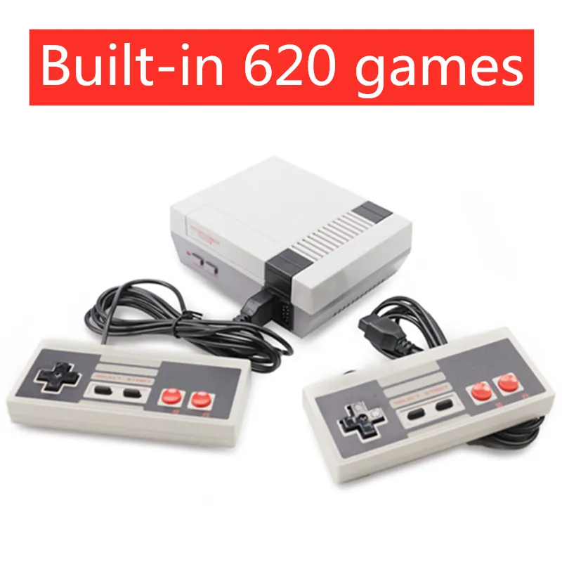 Best Gift Mini Retro Classic Childhood 620 Games Built-in 8-bit Tv Connecting Video Game Console With 2 Controllers