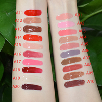 Grosir Set Lipstik 3 in 1 Pelembap Vegan Tahan Air, Kit Lipgloss Krim Lip Liner Dengan Kemasan Bibir Merah Label Pribadi