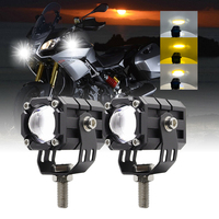 Mini projecteur de moto, lumière rouge 12V, lampe Led Barra, super lumineuse, pour explorateurs de moto, accessoires BWM 4x4, 1/2 pièces