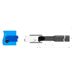 Internal Turning Tool R/L TA6078 Mini Positive Insert For Precision <b>Machining</b> - Product Image 2