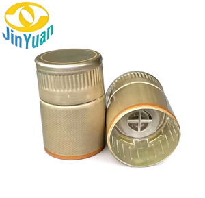 <span class=keywords><strong>Bouchon</strong></span> inviolable 33*44mm en aluminium et plastique de qualité alimentaire, à torsion, anti-effraction pour spiritueux et whisky - Product Image 1