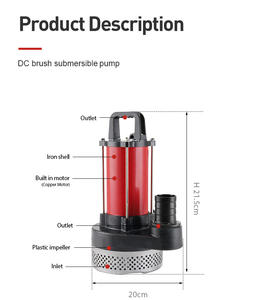 <span class=keywords><strong>Pompe</strong></span> à eau <span class=keywords><strong>solaire</strong></span> 12V <span class=keywords><strong>Pompe</strong></span> submersible haute pression avec batterie au lithium pour l'irrigation <span class=keywords><strong>D</strong></span>ébit élevé Haute pression - Product Image 2
