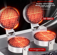 Équipement de cuisine Gaufrier électrique multi-styles à double fonction Gaufrier Snack Machine