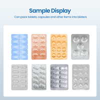 Machine d'emballage sous blister entièrement automatique pour capsules de probiotiques en aluminium et PVC, machine d'emballage sous blister pour comprimés