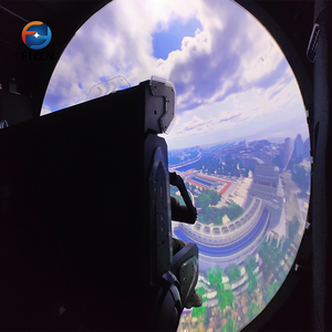 Simulatore di Movimento a 6 DOF per Parco Divertimenti al Coperto, Piattaforma Cinematografica 9D a Forma di Cupola, Cinema Volante a 360 Gradi - Product Image 6