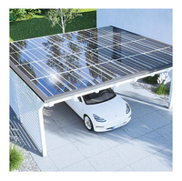 Système de montage solaire pour abri de voiture étanche personnalisé européen Panneau solaire pour abri de voiture en aluminium anti-corrosion