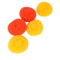 Éponge en nylon en forme de boule pour le nettoyage de la cuisine, tampon à récurer et à frotter