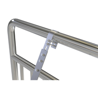 UISOLAR Support de panneau solaire en aluminium réglable pour balcon, installation facile sur balustrade, idéal pour les systèmes solaires d'appartement (vente en gros)