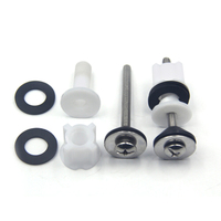 Boulons de réservoir de toilette Kit de fixation de raccord de casserole de WC vis de réservoir d'eau de toilette connecteur de montage de couverture de toilette