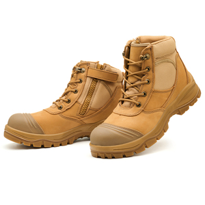 <span class=keywords><strong>Scarpe</strong></span> Antinfortunistiche Unisex S3 a Taglio Medio, Doppia Densità PU, Certificazione CE, Resistenti ad Acidi e Oli, in Pelle Bovina, Antiscivolo e Impermeabili per l'Inverno - Product Image 2