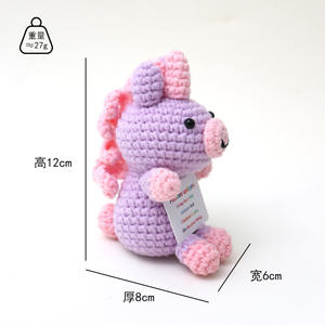 Poupées de <span class=keywords><strong>licorne</strong></span> et d'animaux au crochet faites à la main, ornements tricotés pour la décoration intérieure, vente <span class=keywords><strong>en</strong></span> gros de bibelots, hibou, lapin et requin - Product Image 3