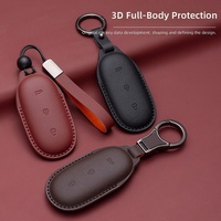 Étui de clé en cuir synthétique microfibre haut de gamme Li Auto L9/L8/L7/L6 2024 avec protection intégrale 3D pour voiture OLIVER