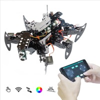 Kit de Robot Araña Hexápodo Adeept para Aplicación Android, Interfaz de Usuario de Python, Robot Araña para Caminar/Rastrillar, Kit de Robótica con Montaje de Tornillos