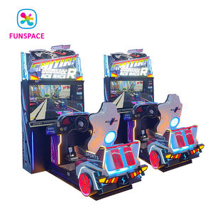 Máquina de Juego de Carreras de Autos Funspace Arcade, Simulador de Carreras, Funciona con Monedas, Juego de Carreras Rápidas para Zona de Juegos - Product Image 2