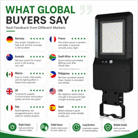 Lampe solaire de rue LED extérieure 40W 6000lm, éclairage automatique du crépuscule à l'aube, 3CCT, IP65, étanche, éclairage de sécurité routière