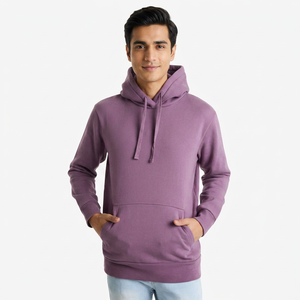 Sweat à capuche personnalisé pour homme avec logo imprimé, en coton lourd 100 %, design épaules tombantes, sans cordon, style hiver - Product Image 1