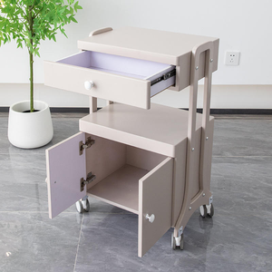 Multi-layer Beauty Salon <b>Trolley</b> with <b>Drawer</b> & Cabinet Mobile Rolling Storage Cart Spa Tool Cart for Hair Salon Beauty Shop - Product Image 2