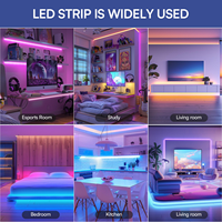 Bande LED RVB adressable à pixel unique 30 LED 5V LC8812 DCT WS2812B pour éclairage paysager - Grande Vente