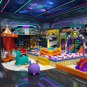 Children's Indoor <b>Trampoline</b> Park Playground with Jumping Area and Theme Space - Product Image 1