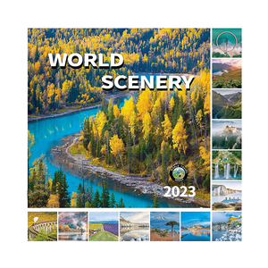 <span class=keywords><strong>Calendario</strong></span> de pared mensual de paisaje del mundo, 14 páginas, <span class=keywords><strong>calendario</strong></span> de impresión, decoración de belleza para el hogar y la Oficina, 2023 - Product Image 2