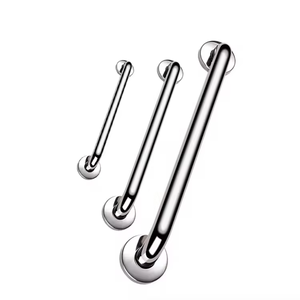 Barre d'appui murale en acier inoxydable 304 pour <span class=keywords><strong>baignoire</strong></span>, douche, toilettes et salle de bain, barre de sécurité droite pour personnes handicapées - Product Image 5