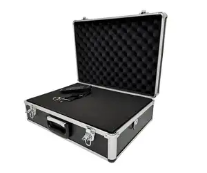 Large Black Flight Hard Case Tool Box Carry Foam Storage DJ Camera Box UK