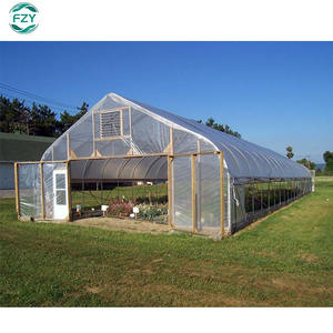 Grand tunnel, <span class=keywords><strong>fraise</strong></span>, champignon industriel, culture de légumes, serre agricole à travée unique préfabriquée, cadre à vendre - Product Image 6