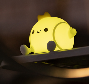Cute Modern <b>USB</b> Rechargeable LED Tennis Silicone Night Light Pat <b>Control</b> Lamp for Kids Baby Bedroom home decoration - Product Image 1