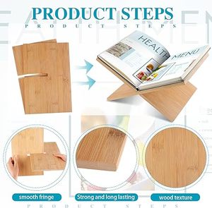 Bestselling Rustic Solid Wood Folding Storage Rack with Adjustable Flexible Design and Varnish for <b>Desktop</b> Storage - Product Image 6